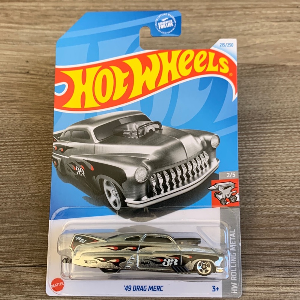 Hot Wheels 49 Drag Merc Rolling Metal Hotwheels Mercury Dragster Race Car New